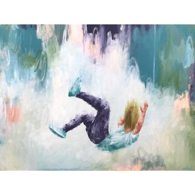 Don't worry - you'll bounce right back, 80x60 maleri