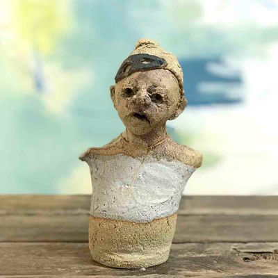Røverunge, skulptur ca 18-19 cm (no.09)