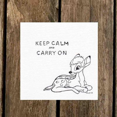 Keep calm and carry on, 12x12 original 