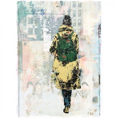 En moderne kameleon (30x40cm) kunstplakat