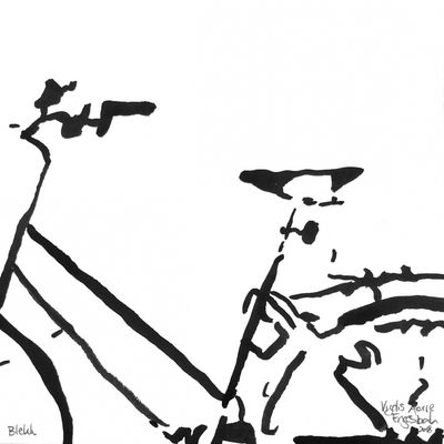 Sykkel, 12x12 original (V-178)