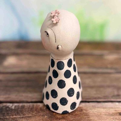 Lykkefnugg, skulptur ca 16 cm (07)