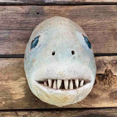 Fisk, skulptur vegg (F-2004)
