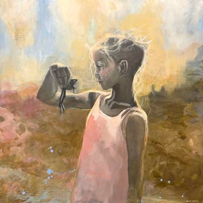 Froskeprinsen, 90x90 maleri