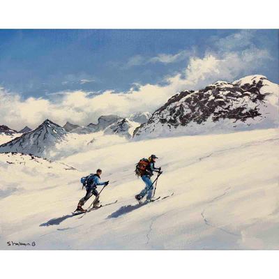 Jotunheimen, 40x50 maleri