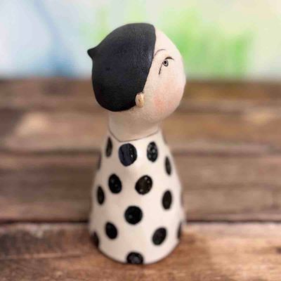 Lykkefnugg, skulptur ca 16 cm (09)
