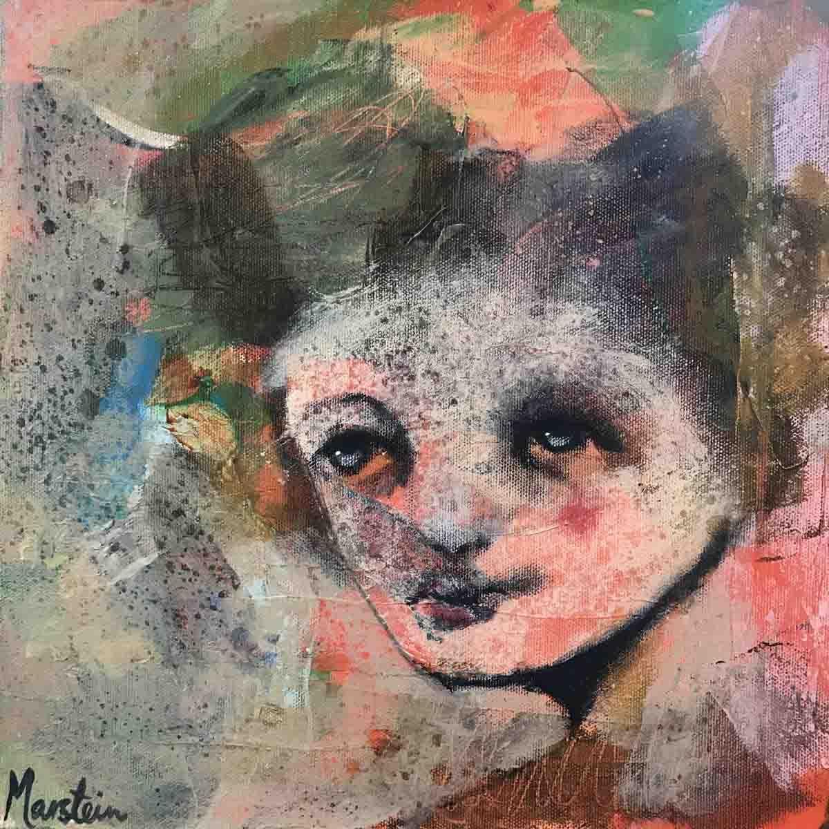 Garantert, 30x30 cm maleri