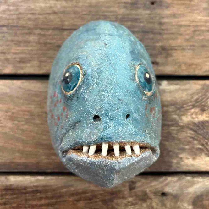 Hovedbilde Fisk, skulptur vegg (F-1081)