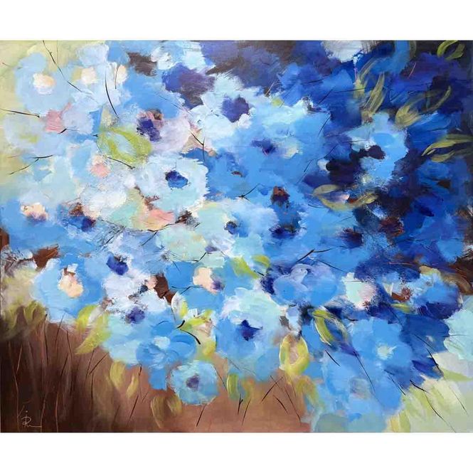 Hovedbilde Blue meadow, 120x100 maleri