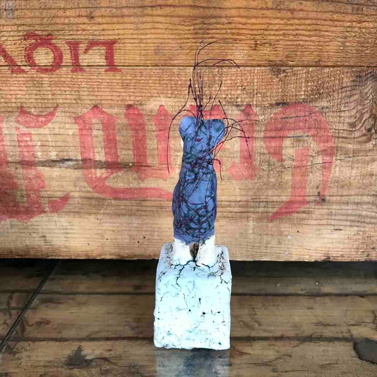 Pinnsvin mini (lilla), skulptur 11-13 cm