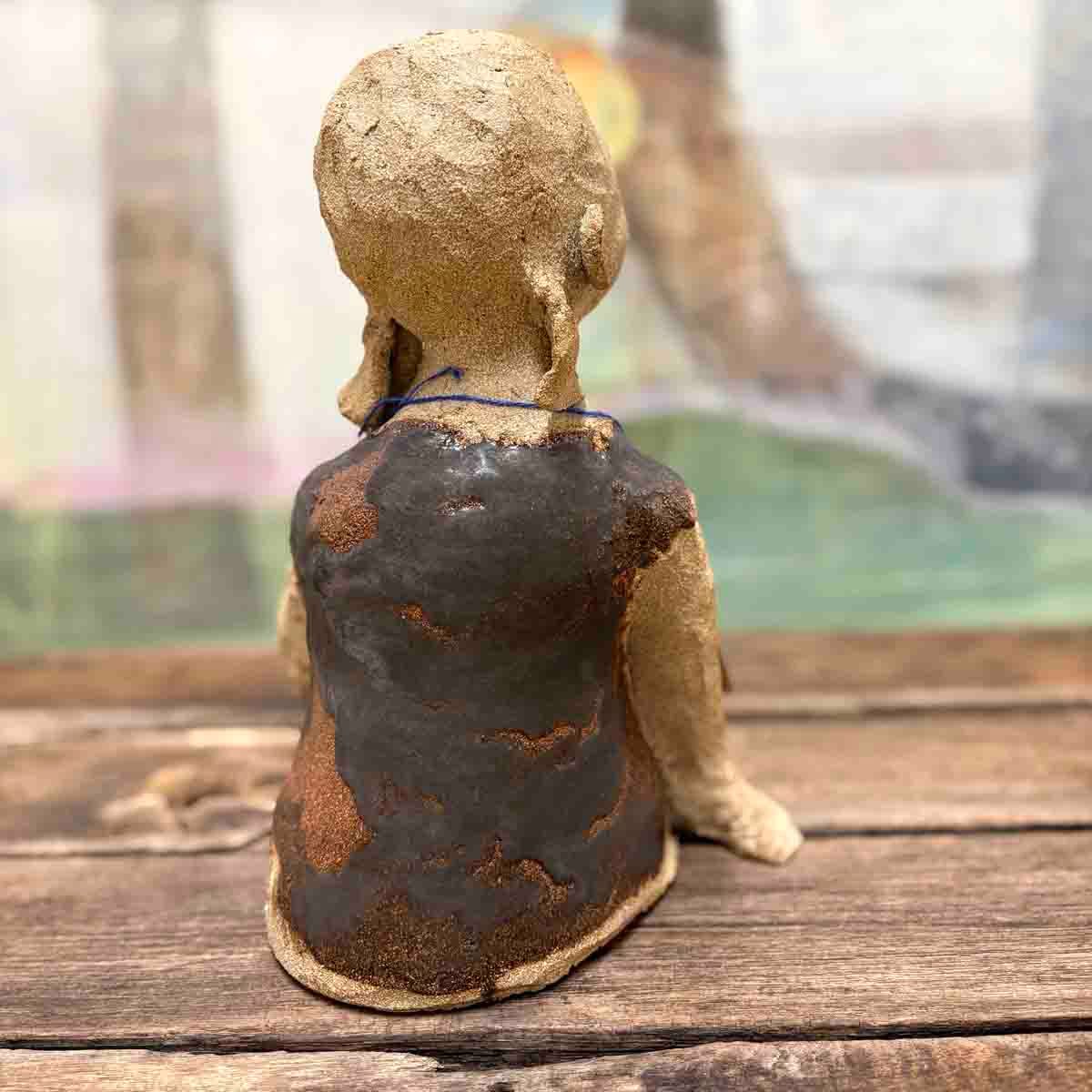 Ei lita frøken, skulptur 27 cm høy (no.06)