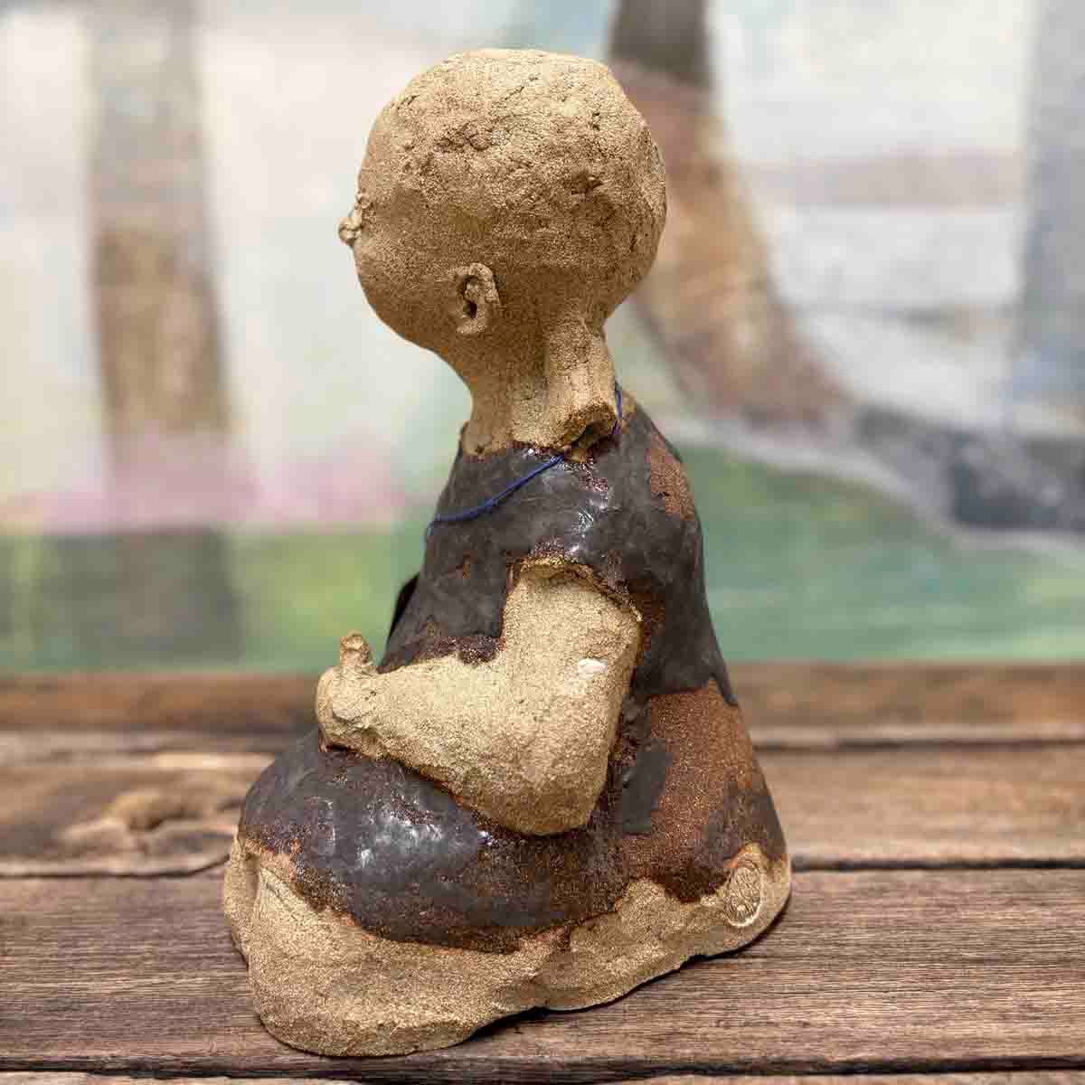 Ei lita frøken, skulptur 27 cm høy (no.06)