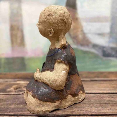 Ei lita frøken, skulptur 27 cm høy (no.06)