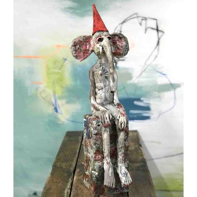 Elefant, skulptur 62 cm