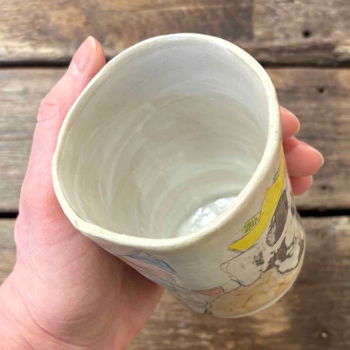 Scull kings, krus keramikk 10.5 cm