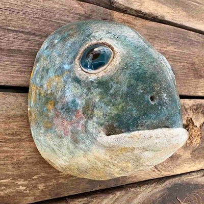Fisk, skulptur vegg (F-2012)