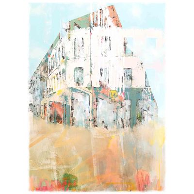 Huset på hjørnet (30x40cm) kunstplakat
