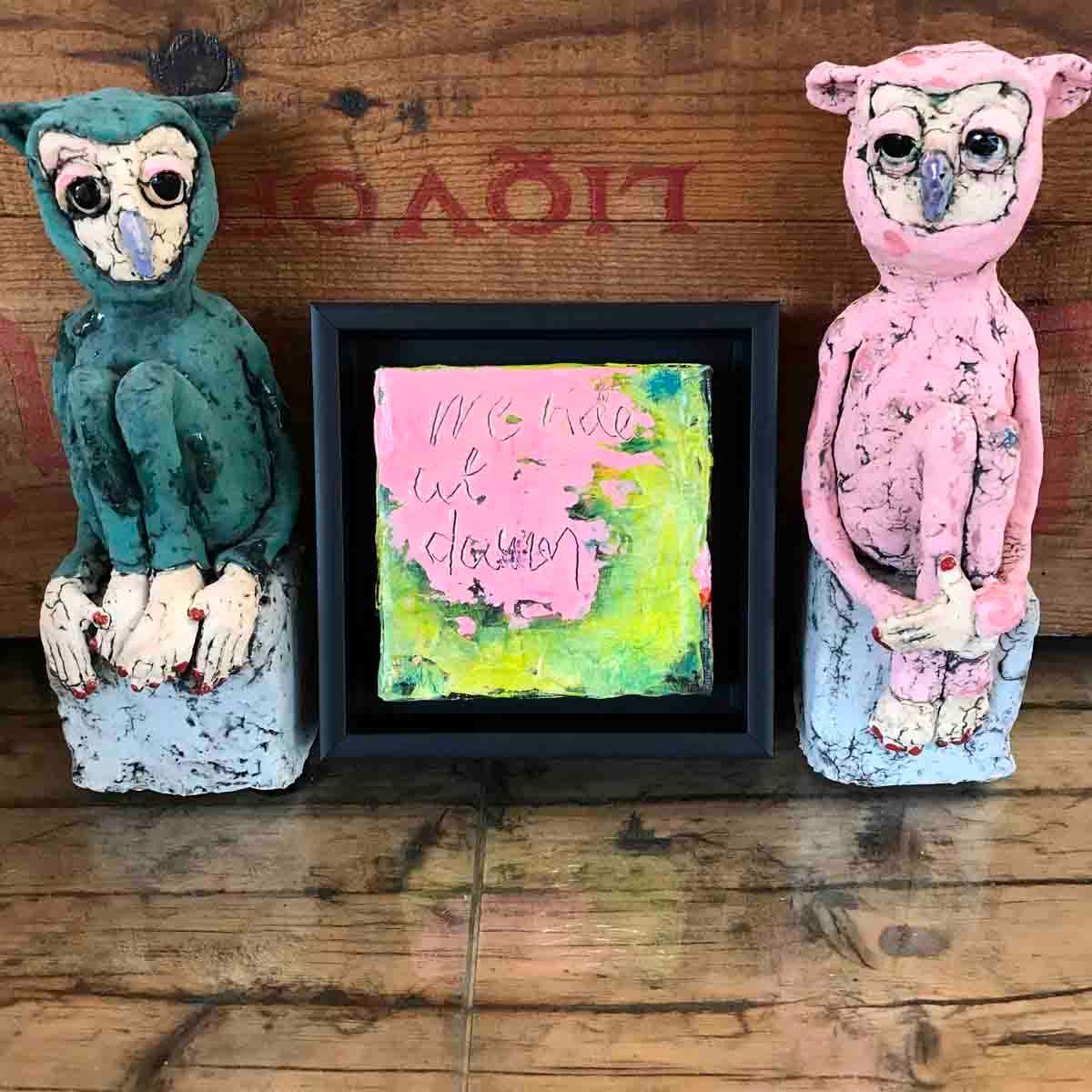 We ride at dawn, 10x10 cm maleri