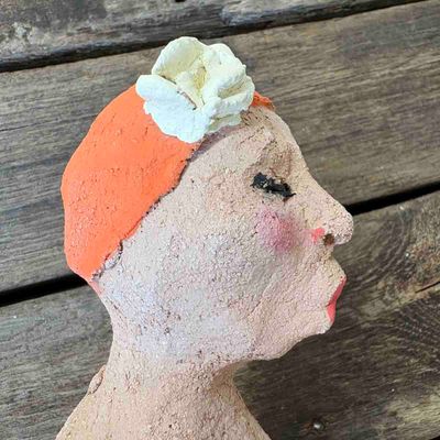 Stuper Else, skulptur vegg 33 cm