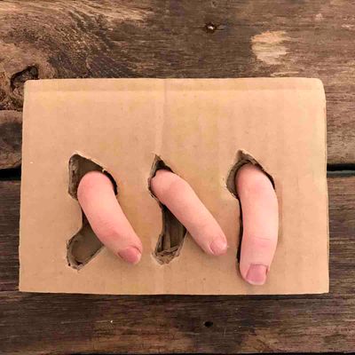 Finger, 3 stk, skulptur (F-4)