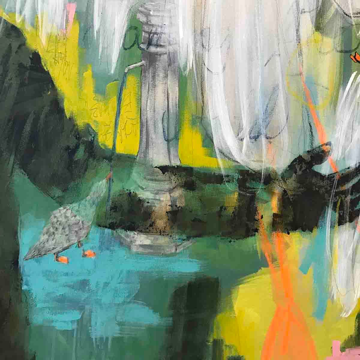 Birds of a feather, 150x100 maleri