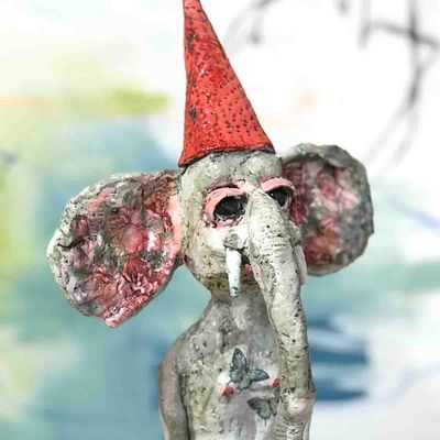 Elefant, skulptur 62 cm