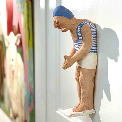 Stuper Sander, skulptur vegg 34 cm